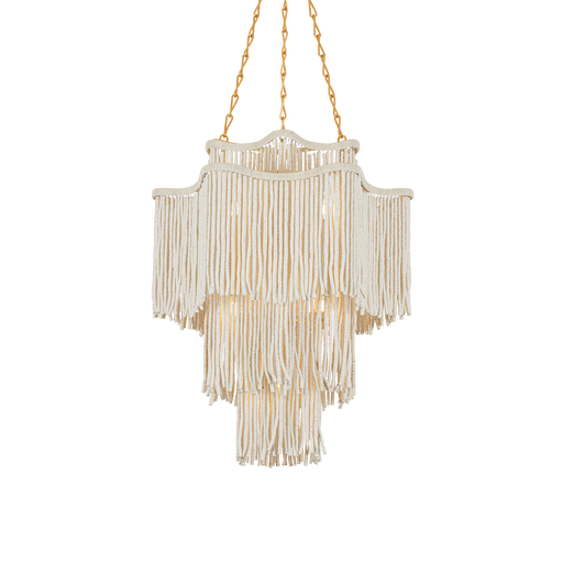 Mathilde Chandelier by Corbett Lighting - Vintage Gold Leaf Finish