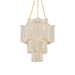 Mathilde Chandelier by Corbett Lighting - Vintage Gold Leaf Finish