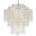 Load image into Gallery viewer, Crystorama - ARI-304-SA-CL-MWP - Four Light Chandelier - Arielle - Antique Silver
