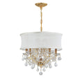 Load image into Gallery viewer, Crystorama - 4415-GD-SMW-CL-S - Six Light Chandelier - Brentwood - Gold
