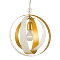 Load image into Gallery viewer, Crystorama - 580-MT-GA - One Light Mini Chandelier - Luna - Matte White / Antique Gold
