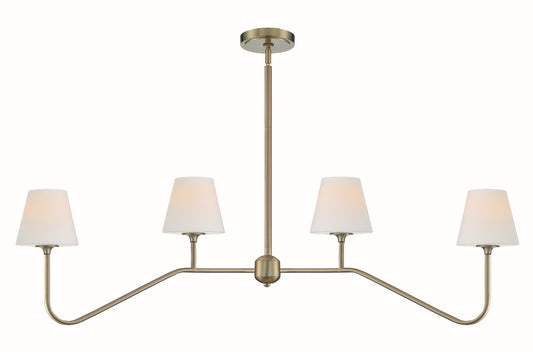 Crystorama - KEE-A3004-VG - Four Light Chandelier - Keenan - Vibrant Gold