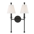 Load image into Gallery viewer, Crystorama - RIV-383-BF - Two Light Wall Sconce - Riverdale - Black Forged
