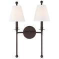 Load image into Gallery viewer, Crystorama - RIV-383-DB - Two Light Wall Sconce - Riverdale - Dark Bronze
