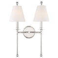 Load image into Gallery viewer, Crystorama - RIV-383-PN - Two Light Wall Sconce - Riverdale - Polished Nickel
