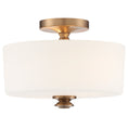 Load image into Gallery viewer, Crystorama - TRA-A3302-VG - Two Light Semi Flush Mount - Travis - Vibrant Gold
