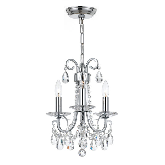 Crystorama - 6823-CH-CL-S - Three Light Mini Chandelier - Othello - Polished Chrome