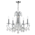 Load image into Gallery viewer, Crystorama - 6825-CH-CL-SAQ - Five Light Chandelier - Othello - Polished Chrome
