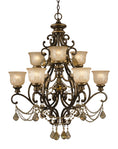 Load image into Gallery viewer, Crystorama - 7509-BU-GT-S - Nine Light Chandelier - Norwalk - Bronze Umber
