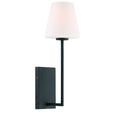 Load image into Gallery viewer, Crystorama - LEN-250-OP-BF - One Light Wall Sconce - Lena - Black Forged
