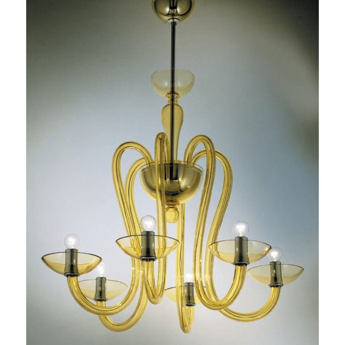 Menegario Chandelier by Mazzega 1946