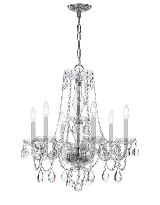 Traditional Crystal Stem Chandelier