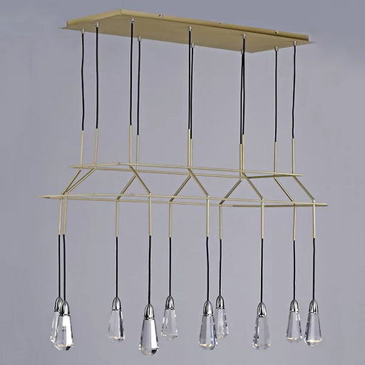 10 Carats LED Linear Suspension Brass