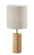 Load image into Gallery viewer, Adesso Home - 1507-12 - Table Lamp - Dean - Natural Oak Wood W. Antique Brass Accent
