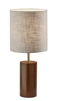 Load image into Gallery viewer, Adesso Home - 1507-15 - Table Lamp - Dean - Walnut Poplar Wood W. Antique Brass Accent
