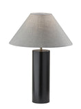 Load image into Gallery viewer, Adesso Home - 1509-01 - Table Lamp - Martin - Black Poplar Wood W. Antique Brass Accent
