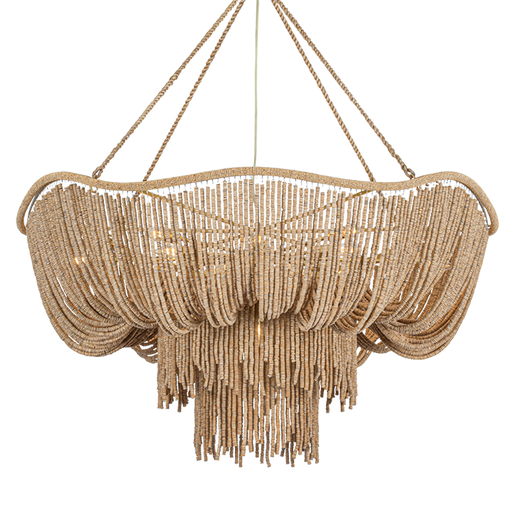 Jadeite Chandelier by Corbett Lighting - Vintage Gold Leaf Finish