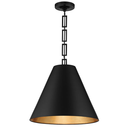 Crystorama - 8687-MK-GA - Three Light Chandelier - Alston - Matte Black / Antique Gold