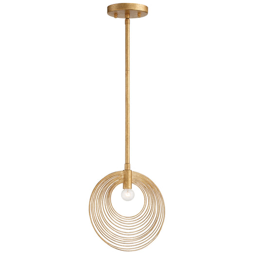 Crystorama - DOR-B7700-RG - One Light Pendant - Doral - Renaissance Gold