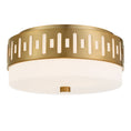 Load image into Gallery viewer, Crystorama - KEA-B8200-VG - Two Light Flush Mount - Keaton - Vibrant Gold
