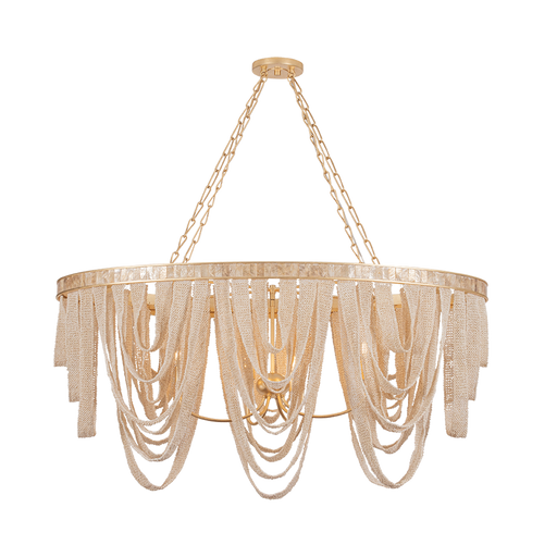 Santorini Linear Pendant by Corbett Lighting - Vintage Gold Leaf Finish