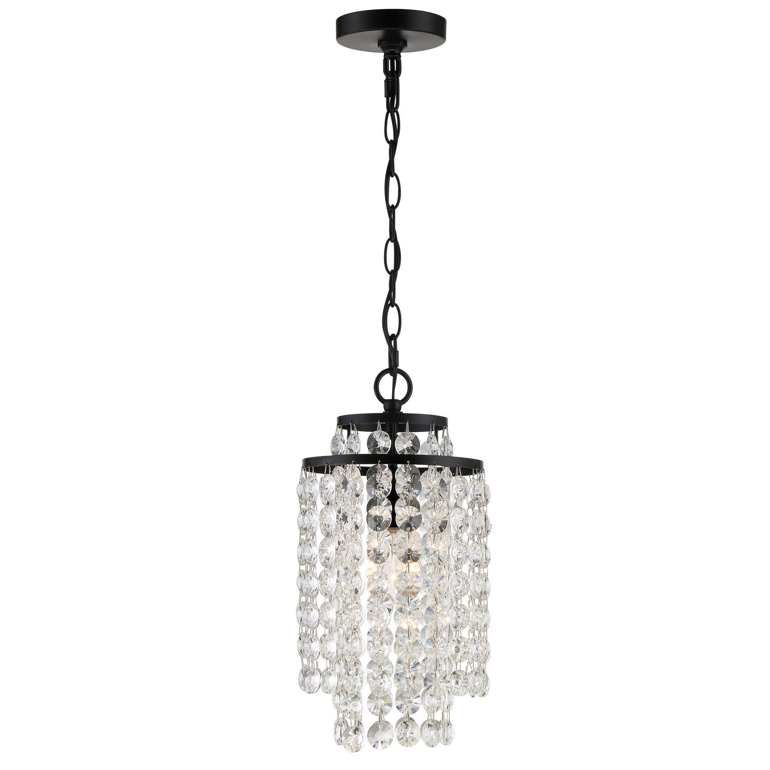 Crystorama - GAB-B7301-MK - One Light Chandelier - Gabrielle - Matte Black