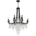 Load image into Gallery viewer, Crystorama - GAB-B7312-MK - 12 Light Chandelier - Gabrielle - Matte Black
