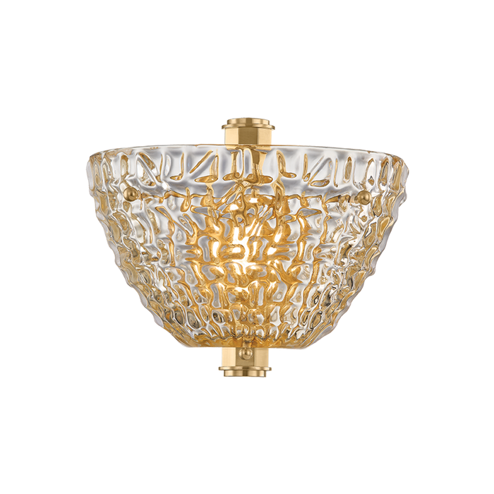 Davos Wall Sconce by Corbett Lighting - Vintage Brass Finish