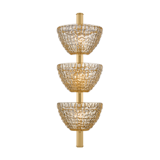 Davos Wall Sconce by Corbett Lighting - Vintage Brass Finish
