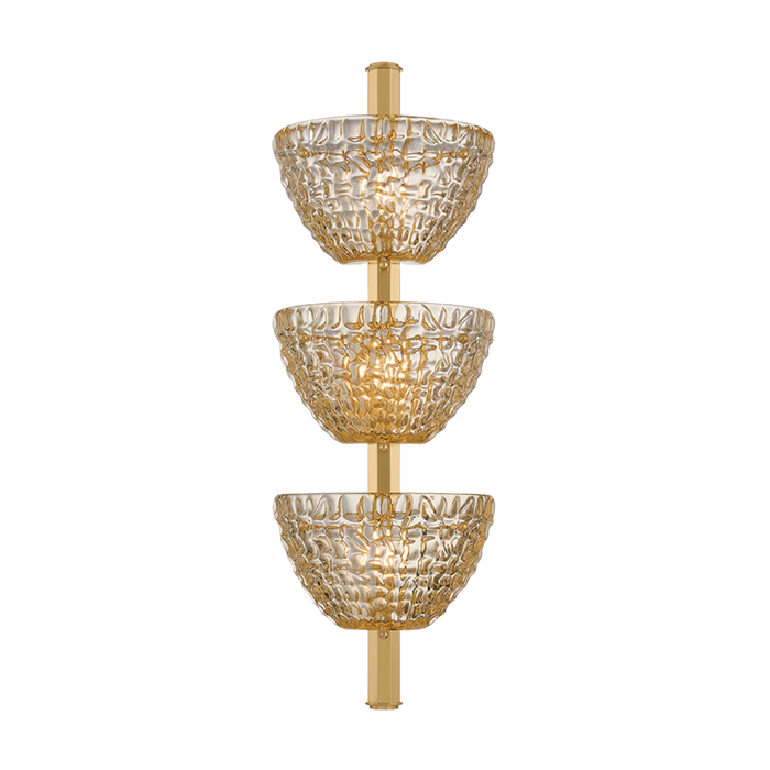 Davos Wall Sconce by Corbett Lighting - Vintage Brass Finish