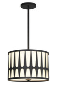 Load image into Gallery viewer, Crystorama - ROY-803-BK - Three Light Pendant - Royston - Black
