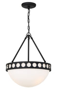 Load image into Gallery viewer, Crystorama - KIR-B8105-BF - Three Light Chandelier - Kirby - Black Forged
