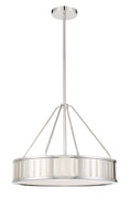 Load image into Gallery viewer, Crystorama - KEN-8304-PN - Four Light Pendant - Kendal - Polished Nickel
