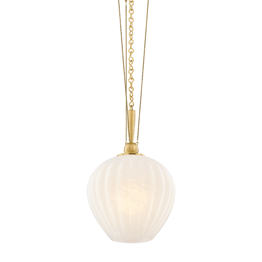 Azurite Pendant by Corbett Lighting - Vintage Polished Brass Finish