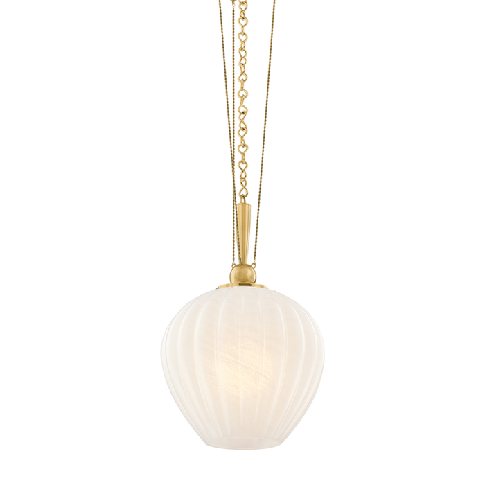 Azurite Pendant by Corbett Lighting - Vintage Polished Brass Finish