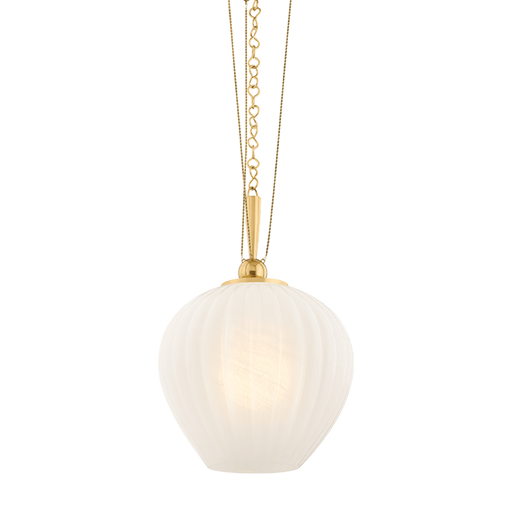 Azurite Pendant by Corbett Lighting - Vintage Polished Brass Finish