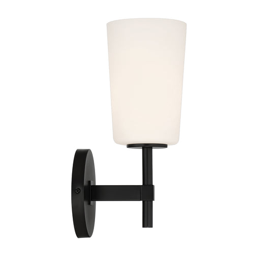 Crystorama - COL-101-BK - One Light Wall Sconce - Colton - Black