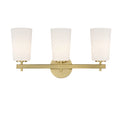 Load image into Gallery viewer, Crystorama - COL-103-AG - Three Light Wall Sconce - Colton - Aged Brass
