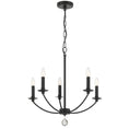 Load image into Gallery viewer, Crystorama - MIL-8005-BK - Five Light Chandelier - Mila - Black
