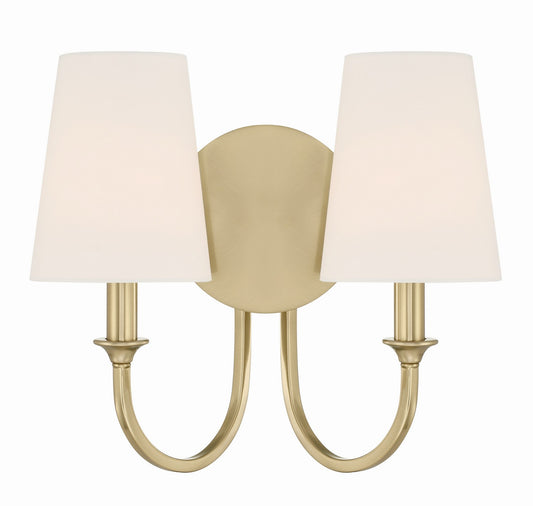 Crystorama - PAY-922-VG - Two Light Wall Sconce - Payton - Vibrant Gold