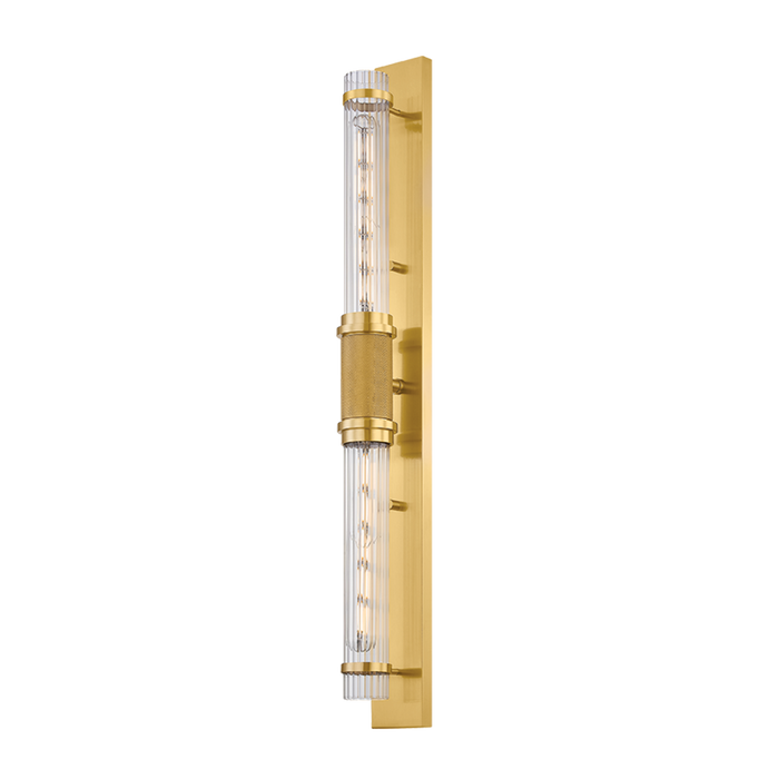 Shaw Wall Sconce by Hudson Valley Lighting - Aged Brass Finish