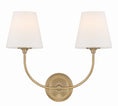 Load image into Gallery viewer, Crystorama - 2442-OP-VG - Two Light Wall Sconce - Sylvan - Vibrant Gold
