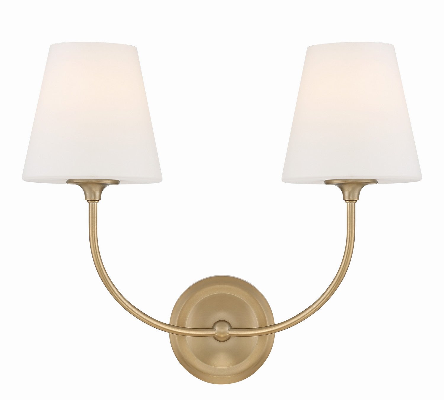 Crystorama - 2442-OP-VG - Two Light Wall Sconce - Sylvan - Vibrant Gold