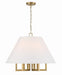 Crystorama - 2256-VG - Six Light Chandelier - Westwood - Vibrant Gold