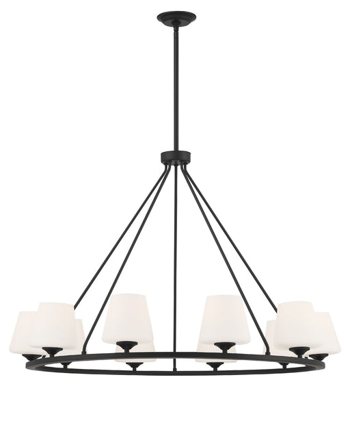 Crystorama - KEE-A3009-MK - Ten Light Chandelier - Keenan - Matte Black
