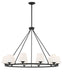 Crystorama - KEE-A3009-MK - Ten Light Chandelier - Keenan - Matte Black