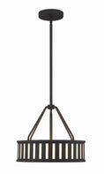 Load image into Gallery viewer, Crystorama - KEN-8303-BF - Three Light Pendant - Kendal - Black Forged
