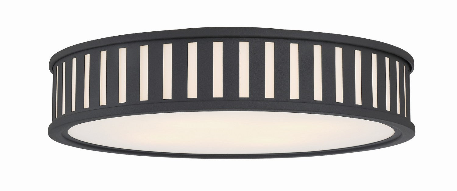 Crystorama - KEN-8305-BF - Four Light Flush Mount - Kendal - Black Forged