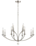 Load image into Gallery viewer, Crystorama - MIL-8012-PN - 12 Light Chandelier - Mila - Polished Nickel
