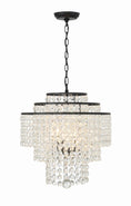 Load image into Gallery viewer, Crystorama - GAB-B7304-MK - Four Light Chandelier - Gabrielle - Matte Black
